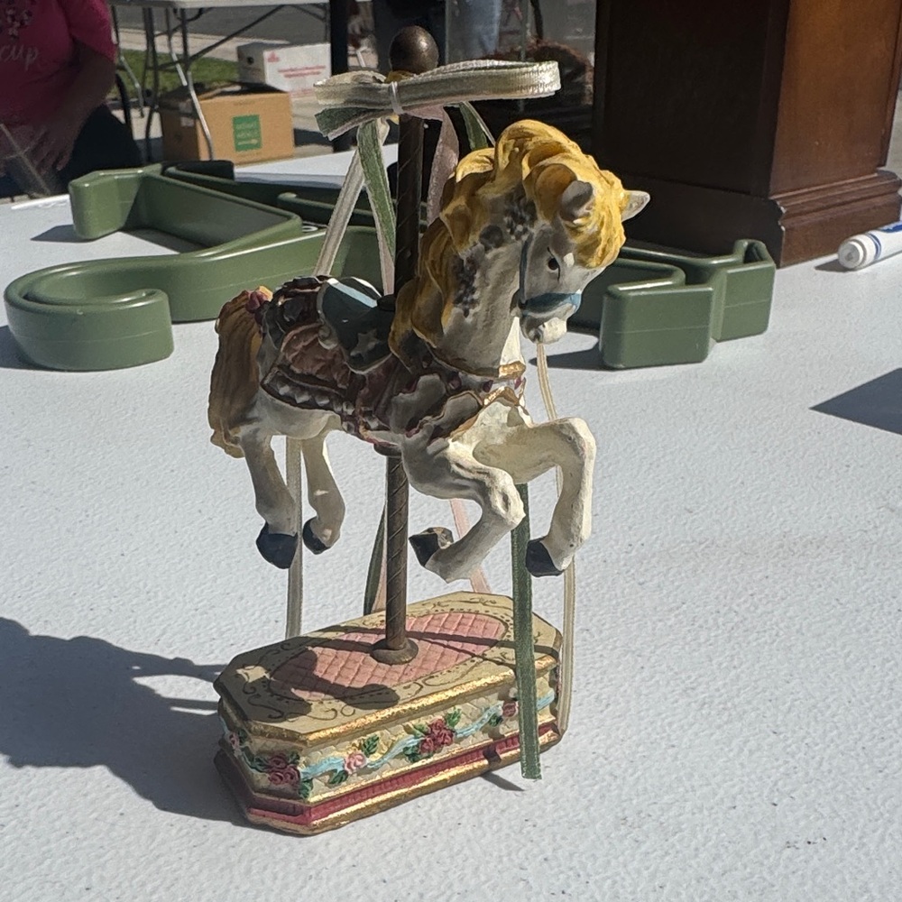 Vintage Carousel Horse Figurine